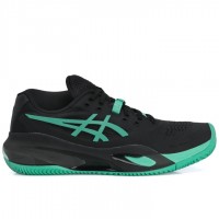TÊNIS ASICS GEL RESOLUTION X CLAY - BLACK/AURORA GREEN